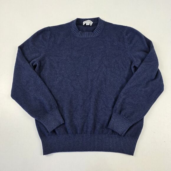 Todd Snyder Sweater Men's Small Blue Wool Cashmere Knit Blend Pullover Crewneck - Picture 1 of 11